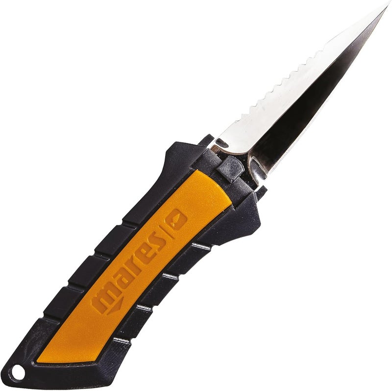 Mares Argo Scuba Dive Knife - 72mm Blade for Freedivers & Spearfishers | Sheath & Elastic Straps Included - Image 2