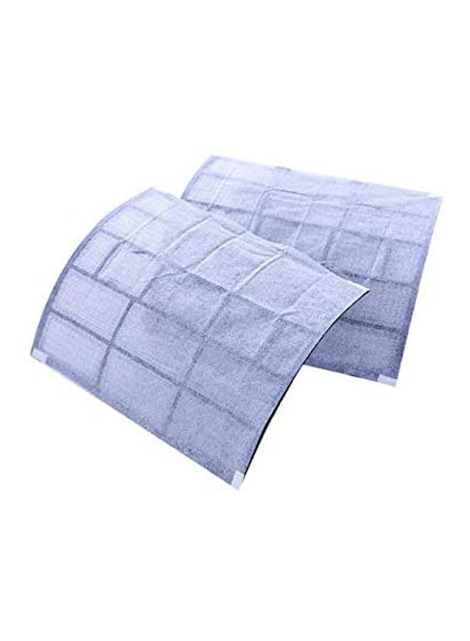 NIBEMINENT 2Pcs Air Conditioner Filter Papers Anti-Dust Net Cleaning Purification Parts Purifier Dust YA-ZH0885 White - Image 1