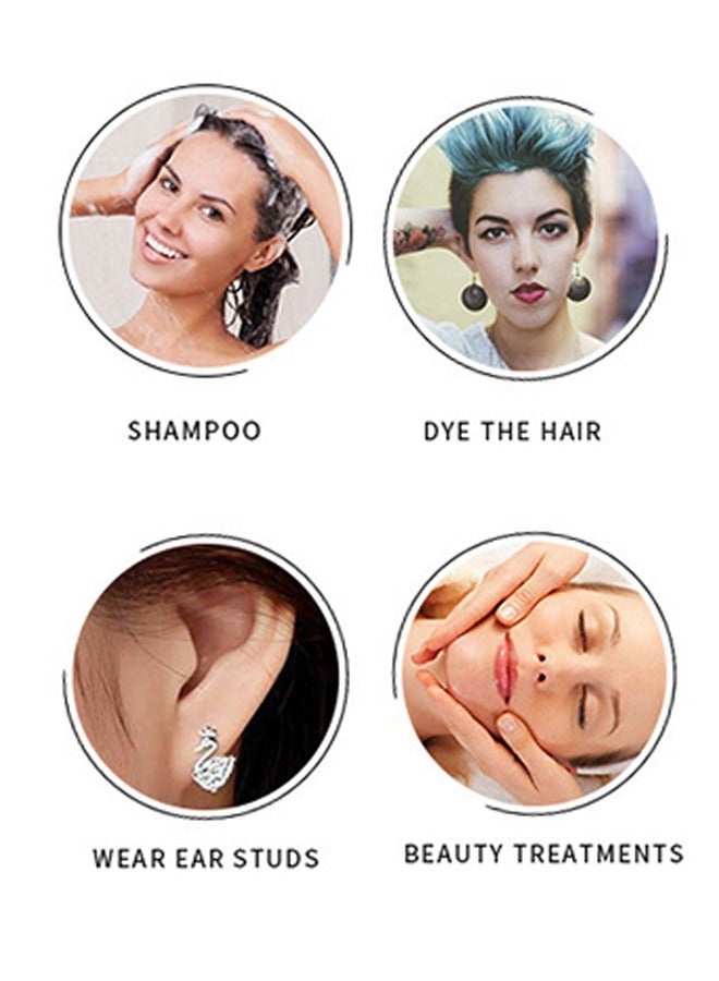 100 PCS Ear Protector Caps Disposable Elastic Clear Shower Water Ear Covers Large For Hair Dye, Shower, Bathing Ear Cover Caps, Spa Home Use Hotel and Hair Salon - Image 5
