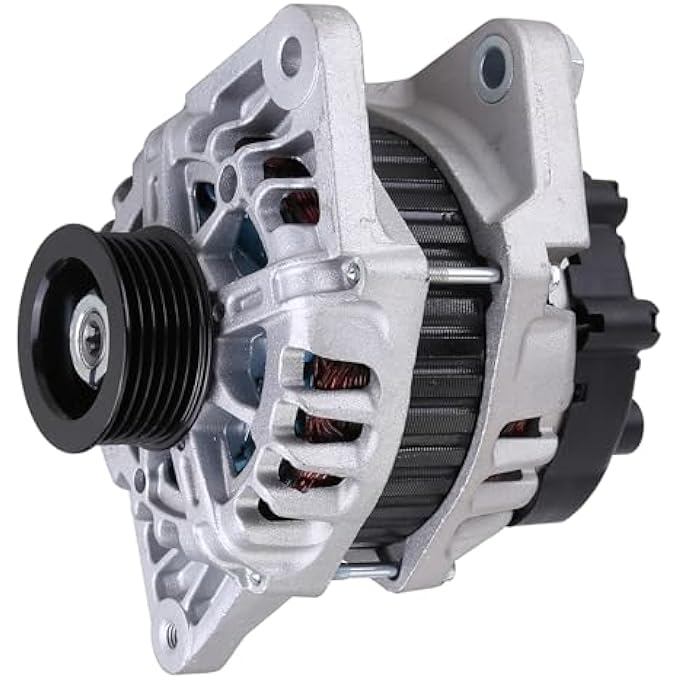 Oskkude New Alternator Compatible for Hyundai Accent L4 1.6L 2012 2013 2014 2015 2016 2017 Automotive Alternators Replace 37300-2B300 37300-2B500 37300-2B510 High Output Alternator Automatic Alternator - Image 2