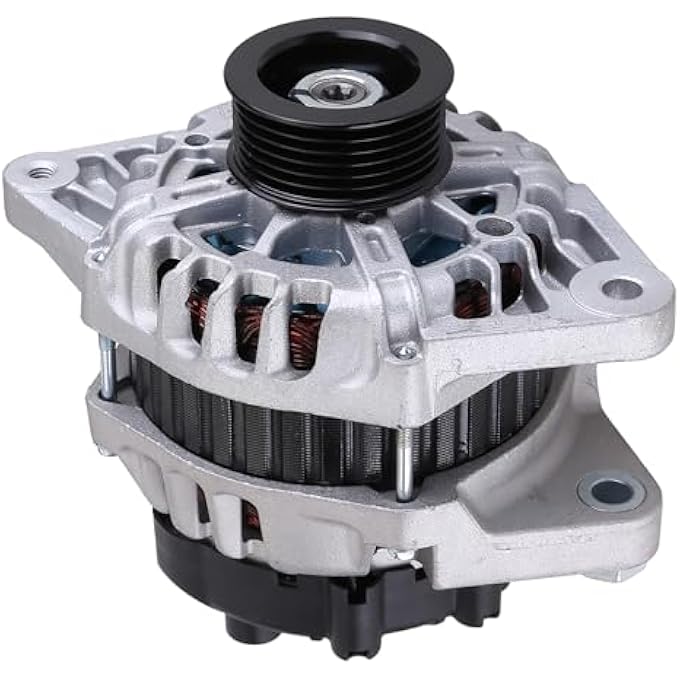 Oskkude New Alternator Compatible for Hyundai Accent L4 1.6L 2012 2013 2014 2015 2016 2017 Automotive Alternators Replace 37300-2B300 37300-2B500 37300-2B510 High Output Alternator Automatic Alternator - Image 3