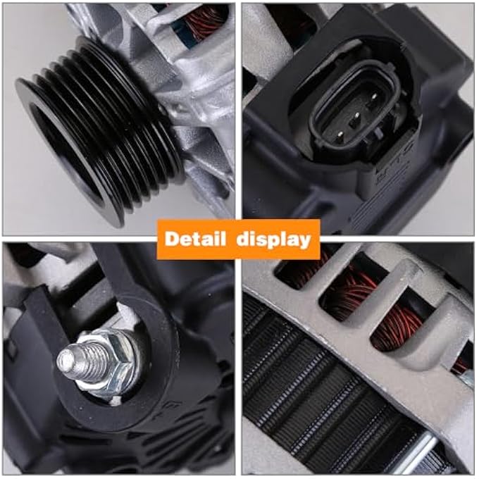 Oskkude New Alternator Compatible for Hyundai Accent L4 1.6L 2012 2013 2014 2015 2016 2017 Automotive Alternators Replace 37300-2B300 37300-2B500 37300-2B510 High Output Alternator Automatic Alternator - Image 5