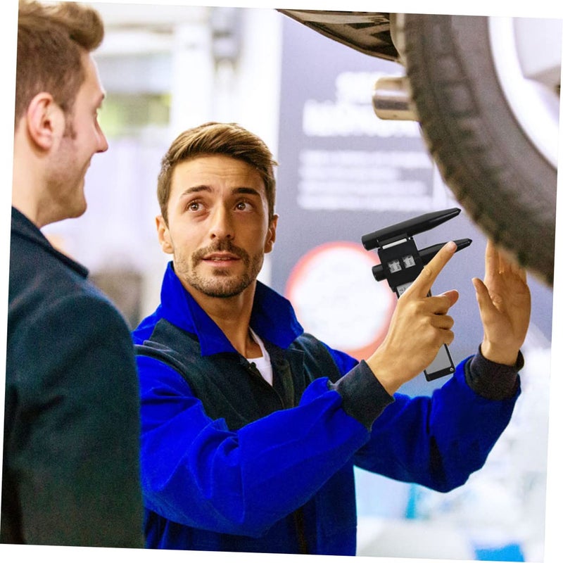 8 عجلة قياس حافة العجلة أداة قياس درجة المحور لقياس الفرجار الدقيق لحافة سيارة - Image 4