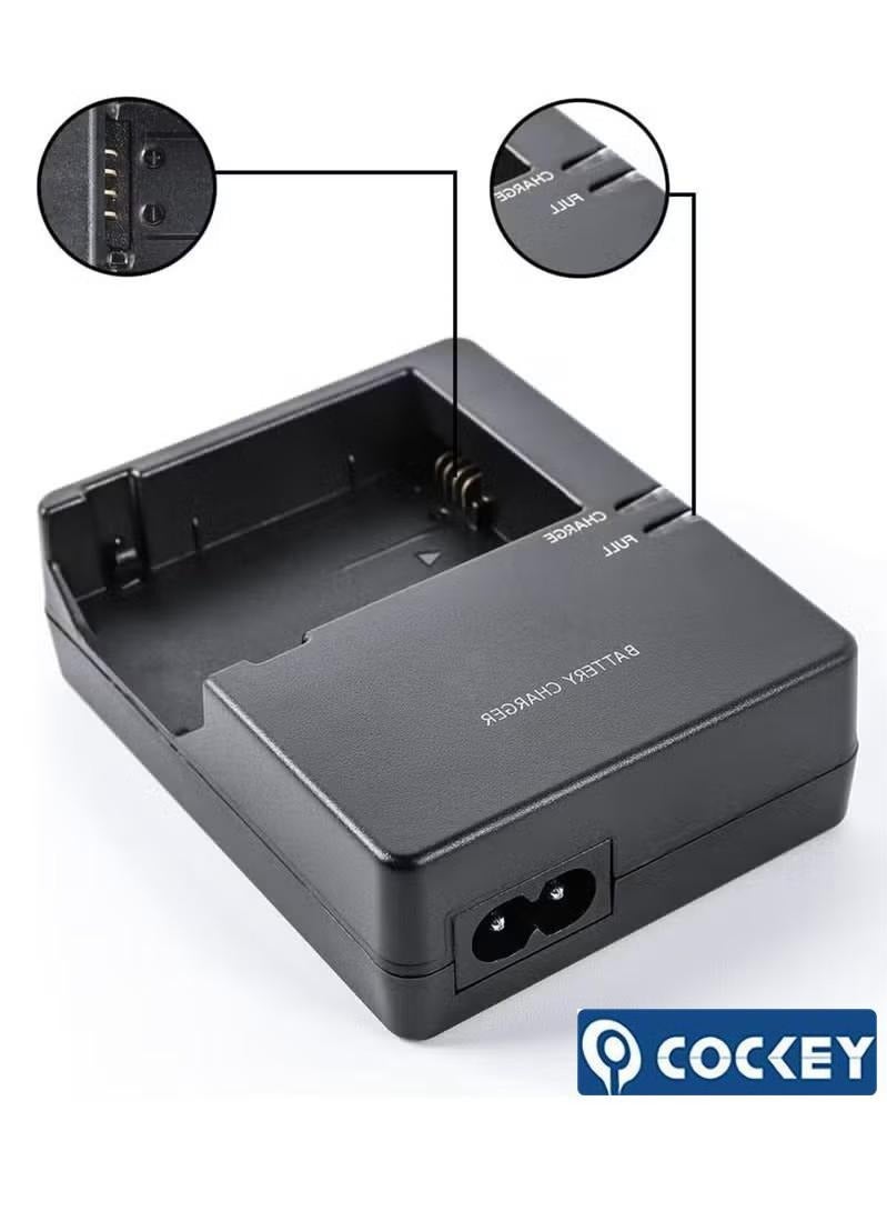 COCKEY LC-E8 LC-E8C Battery charger 600d 550D 650D 700DCompatible with Canon EOS Rebel: EOS T2i T3i T4i T5i X4 X5 X6i X7i DSLR Camera, black,with Power Supply Cord - Image 4