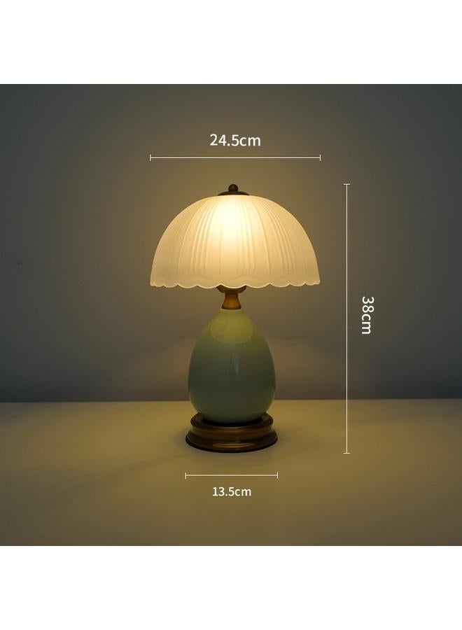 Bluejw Nordic Retro Ice Cracking Table Lamp Advanced Bedroom Bedside Lamp Dormitory Desk Study American Style Table Lamp Light Luxury Creative - Image 1