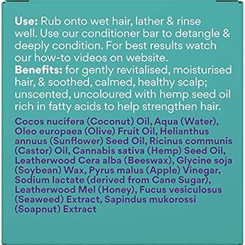 Beauty and the Bees Australian Hemp Seed Oil Leatherwood Honey Shampoo Bar - Image 4