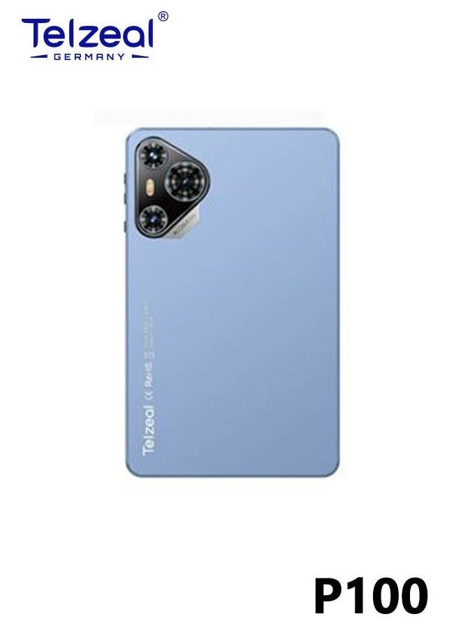 Telzeal P100 Android 13 Tablet 10.1-Inch HD Display | 8GB RAM 512GB ROM | Dual SIM + 5G WiFi | 8000mAh High-Capacity Battery | Wireless Keyboard & Mouse Included | Blue Tablet for Study, Work & Entertainment - Image 2