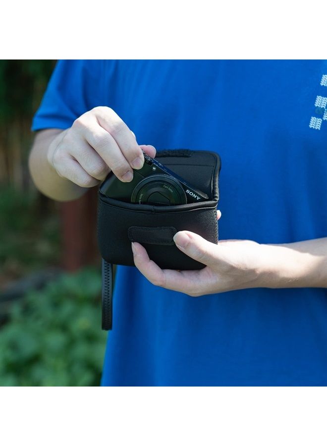 JJC Neoprene Compact Digital Camera Case Travel Pouch for Sony ZV-1 RX100 VII VA VI V IV III II DSC W800 W830 WX500 HX99 HX90V HX80 for Canon G7X III II G9X II SX740 SX730 SX620 SX610 ELPH 360 190 180 - Image 2