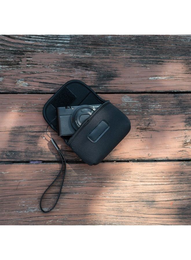 JJC Neoprene Compact Digital Camera Case Travel Pouch for Sony ZV-1 RX100 VII VA VI V IV III II DSC W800 W830 WX500 HX99 HX90V HX80 for Canon G7X III II G9X II SX740 SX730 SX620 SX610 ELPH 360 190 180 - Image 1