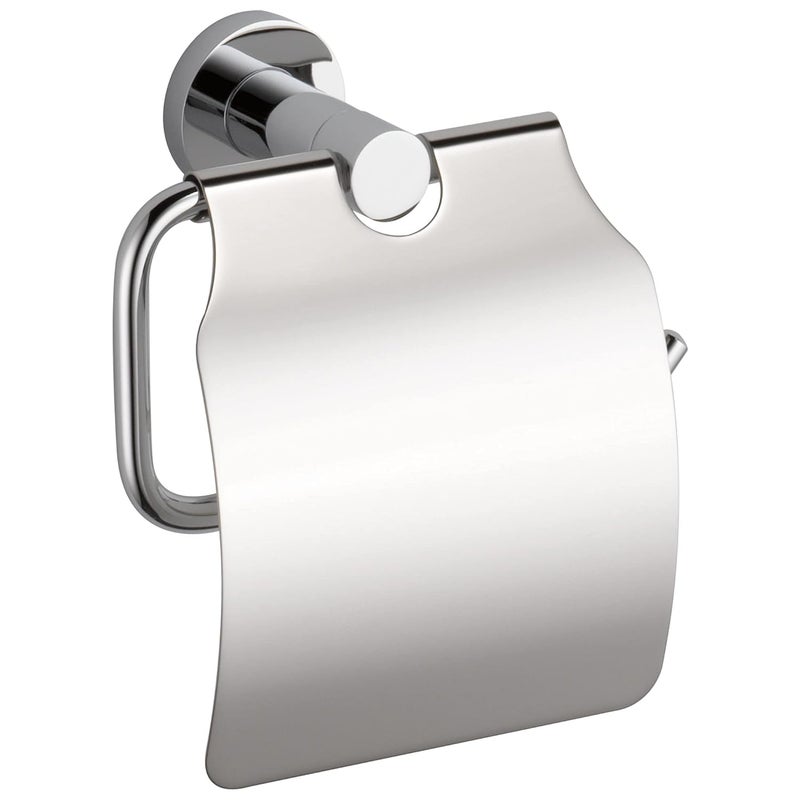 DELTA FAUCET Toilet Paper Holder with Cover IAO20150 Chrome Small - Image 1