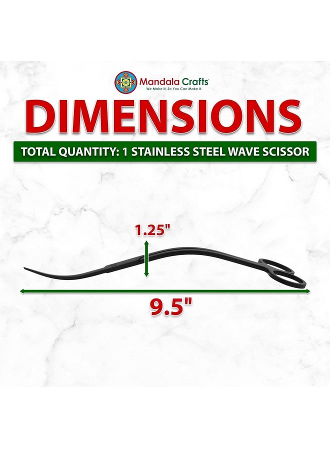 Mandala Crafts Mandala Crafts Stainless Steel Curved Aquarium Scissors - Extra Long Aquascape Scissors for Plants in Fish Tank  - Image 3
