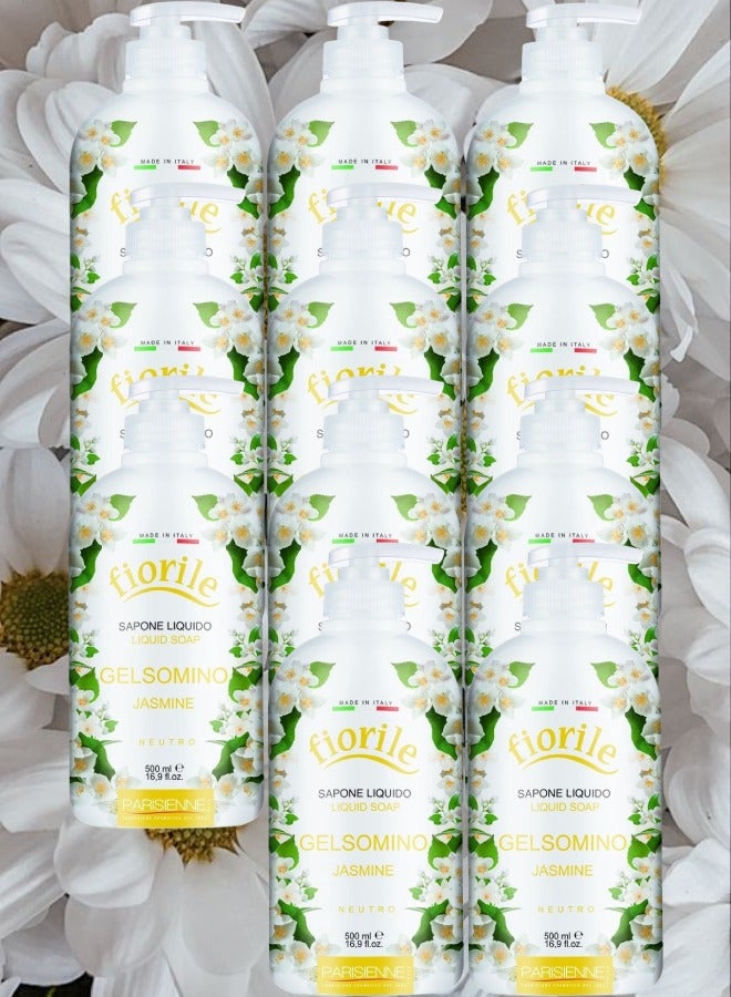 Parisienne 11 Pieces Jasmine Liquid Soap 500ml - Image 1