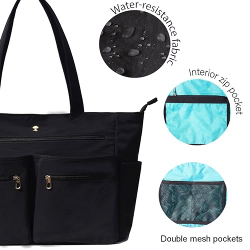 ESVAN Weekender Bag Carry On Bag Overnight Tote Travel Duffle with 13 Pockets for Travel,Work，Gym,Beach,Teacher,Nurse - Image 3