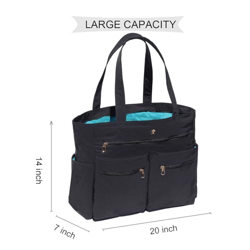 ESVAN Weekender Bag Carry On Bag Overnight Tote Travel Duffle with 13 Pockets for Travel,Work，Gym,Beach,Teacher,Nurse - Image 2