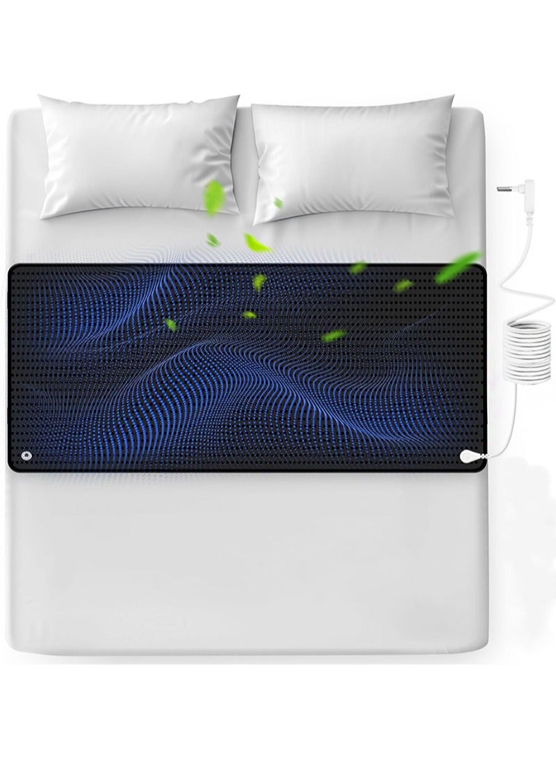 Aikanbo Grounding Mat for Bed，Grounding Pad for Sleep，May Improve Sleep，Reduce Anxiety，Pain，Inflammation，And Relieve Headaches，Anti-Slip PU Leather Grounding Mattress with Grounding Cord（68*150cm）  - Image 1
