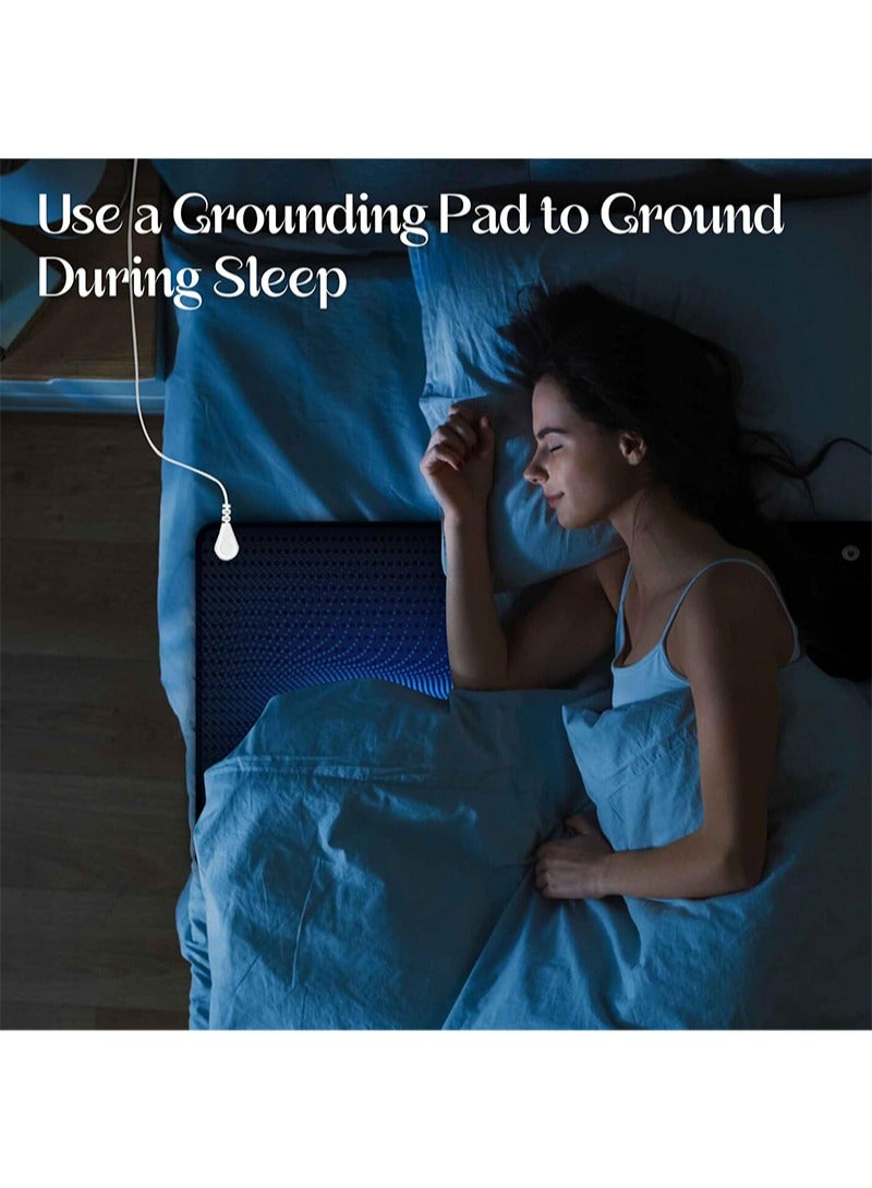Aikanbo Grounding Mat for Bed，Grounding Pad for Sleep，May Improve Sleep，Reduce Anxiety，Pain，Inflammation，And Relieve Headaches，Anti-Slip PU Leather Grounding Mattress with Grounding Cord（68*150cm）  - Image 3