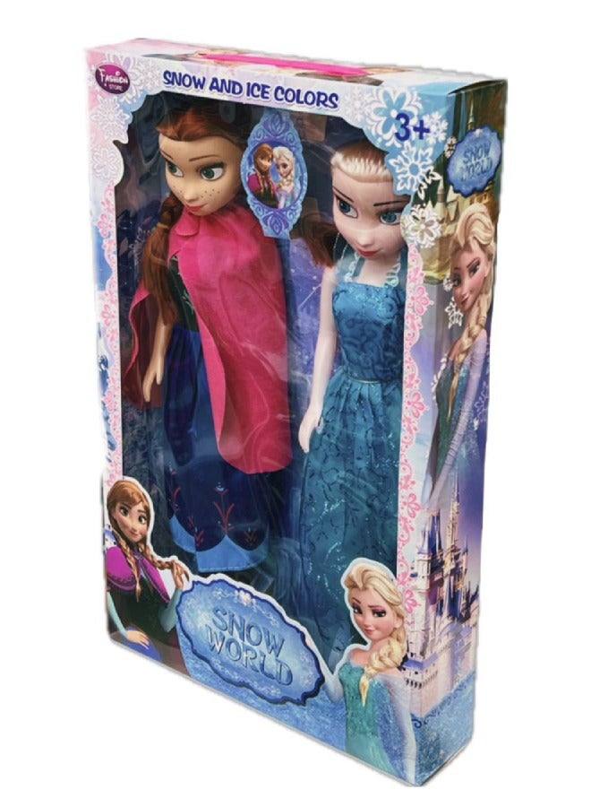 LITTLE ROCKZ 2-Piece Elsa And Anna Sister Doll Set - Image 2