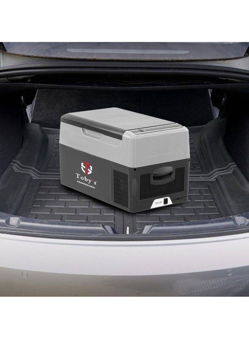 Toby's TR-21 Car Fridge 22 Liter Mini Fridge 12/24v Car Refrigerator Portable Camping Fridge Freezer Truck Electric Cool Box for Campervan RV Boat Travel Picnic,-20℃ to 20 ℃/Low Consumption - Image 5