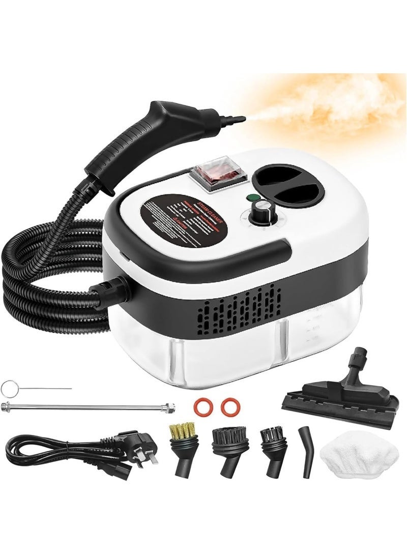 Multi-Purpose Handheld Steam Cleaner with 9-Piece Accessory Set - Portable High-Pressure Steam Machine for Home, Car, and Upholstery Cleaning - Image 1