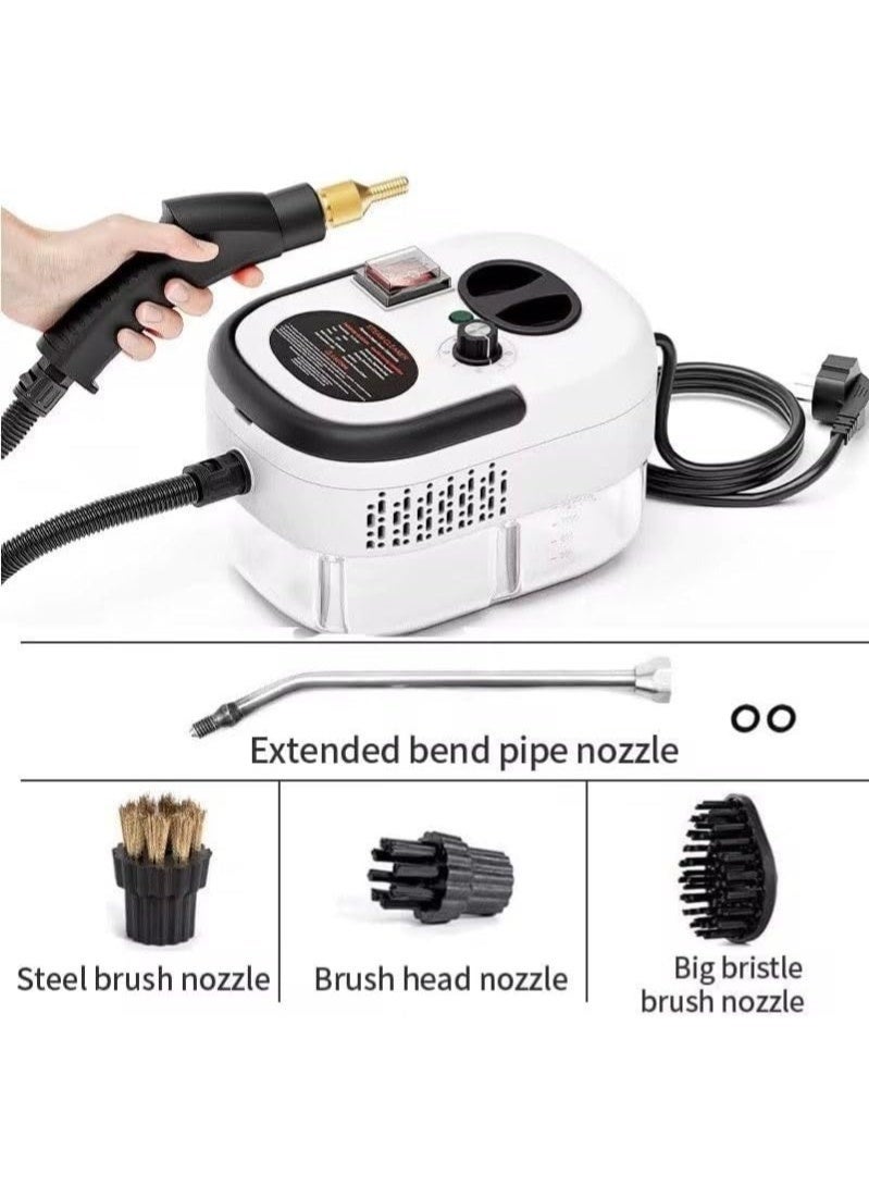 Multi-Purpose Handheld Steam Cleaner with 9-Piece Accessory Set - Portable High-Pressure Steam Machine for Home, Car, and Upholstery Cleaning - Image 5