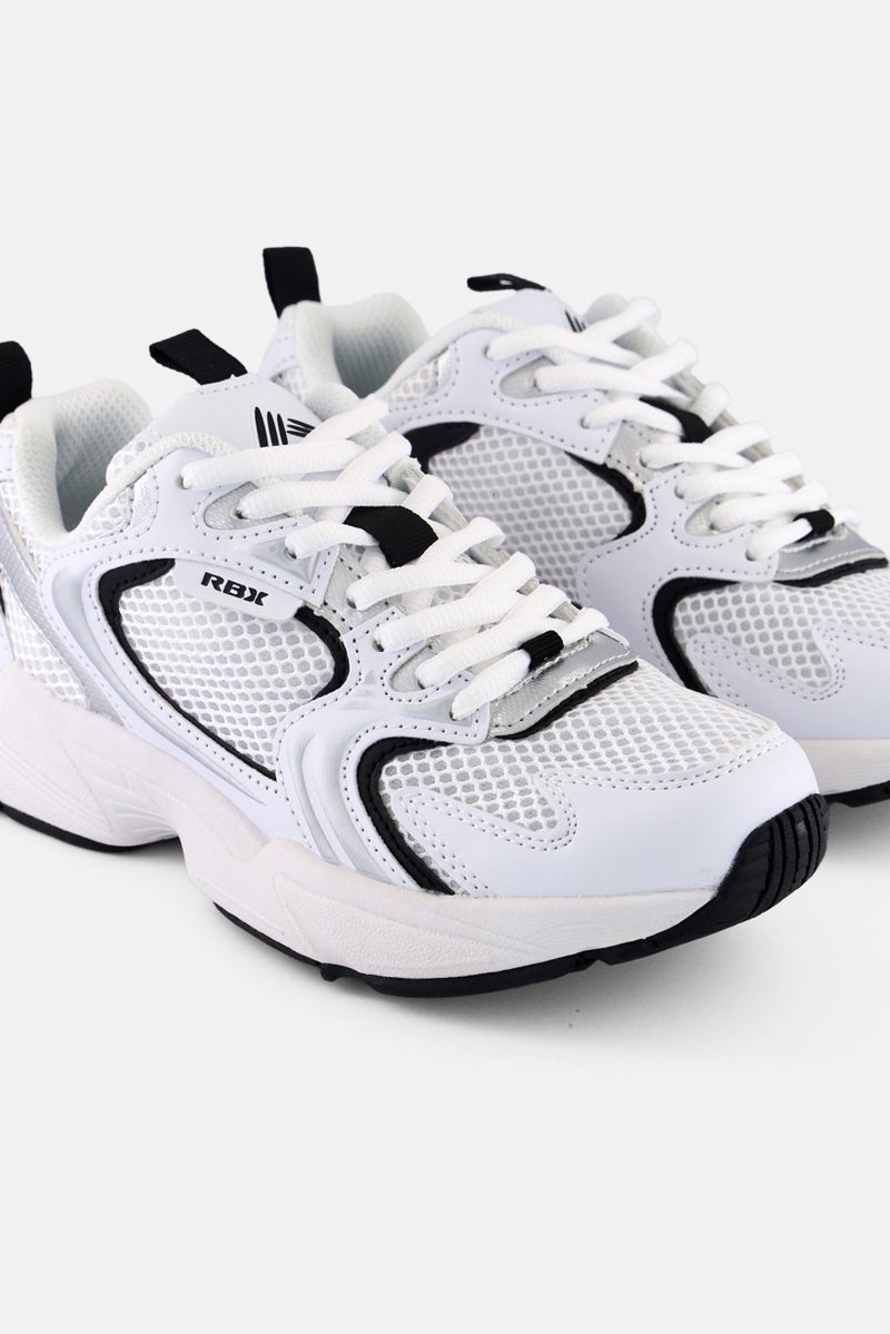 RBX Women Lace Up Outdoor Shoes, White  - Image 3