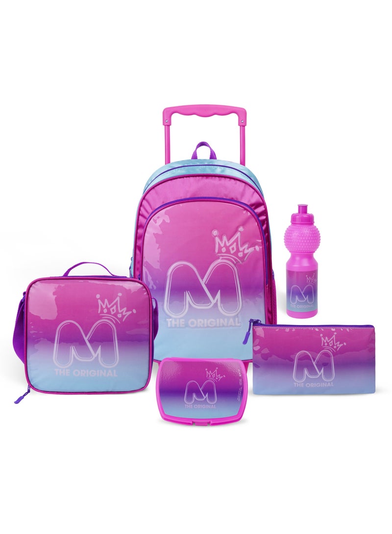 Trucare Motto CBPC6 5In1 Trolley Box Set 16" I Trolley I Lunch Bag I Water Bottle I Pencil Case I Lunch Box I Packaging - Image 1