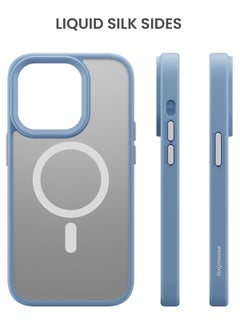 TinyMoose Frosty Matte Drip iPhone Case made for iPhone 14 Pro - Ice Blue  - Image 3