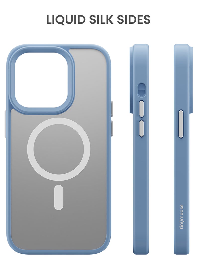 TinyMoose - Frosty Matte Drip iPhone Case made for iPhone 14 Pro - Ice Blue - Image 1