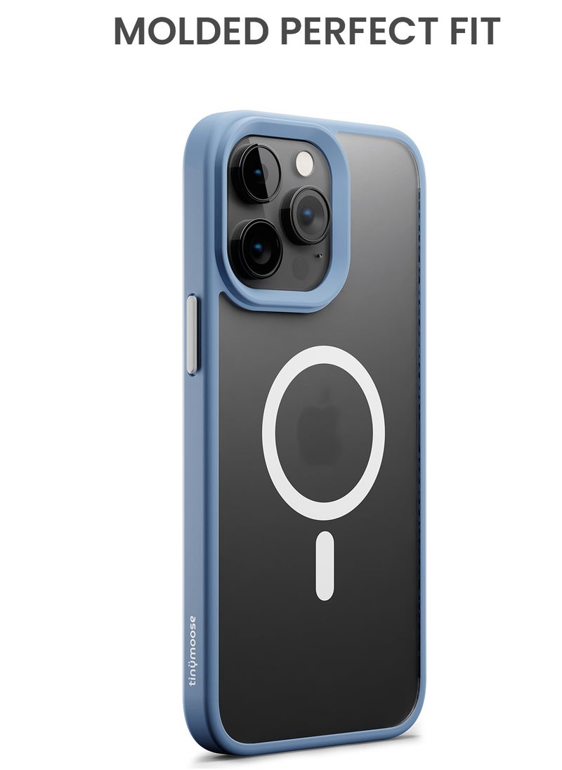 TinyMoose - Frosty Matte Drip iPhone Case made for iPhone 14 Pro - Ice Blue - Image 1