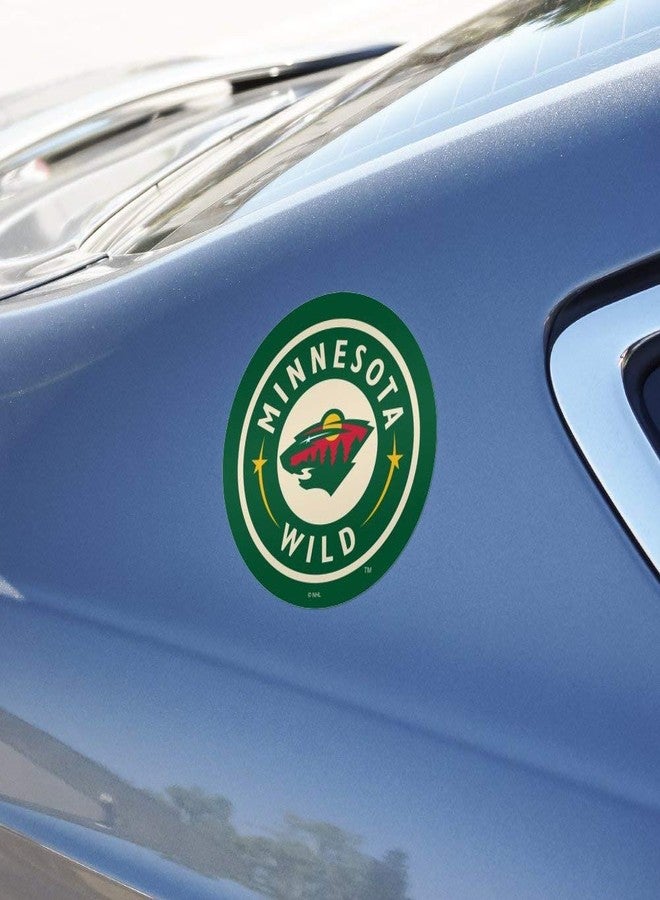 GRAPHICS & MORE NHL Minnesota Wild Logo Automotive Car Window Locker Circle Bumper Sticker - Image 5