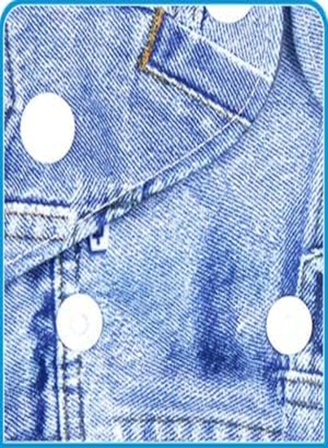 Miracle Moms Reusable Cloth Diaper With Microfiber Insert Adjustable Waist & Height with snap Buttons, Absorbent Insert- Denim Print Cloth Nappies (Pack of 1) - Image 5