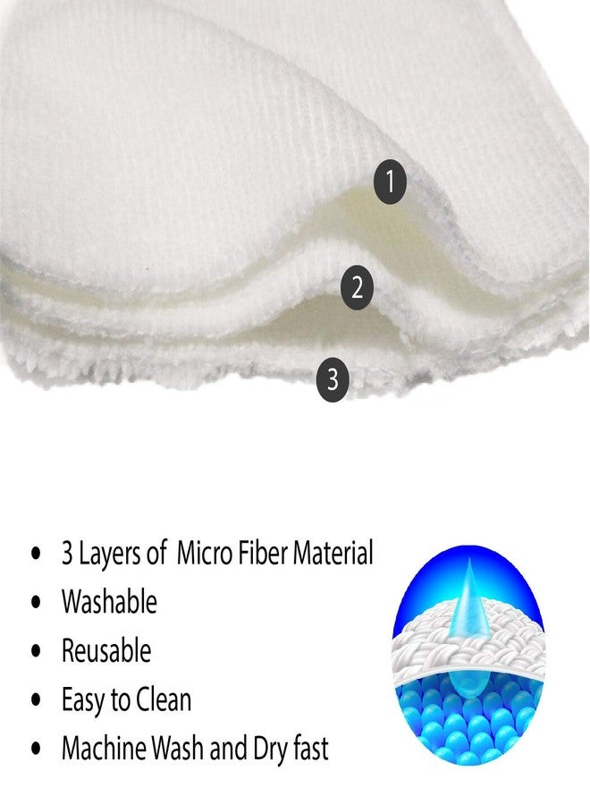 Miracle Moms Reusable Cloth Diaper With Microfiber Insert Adjustable Waist & Height with snap Buttons, Absorbent Insert- Denim Print Cloth Nappies (Pack of 1) - Image 4