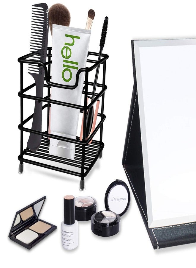 HYRIXDIRECT Toothbrush Holders for Bathrooms Stainless Steel Rustproof Toothbrush and Toothpaste Holder Organizer Tooth Brush Storage Stand - Image 5