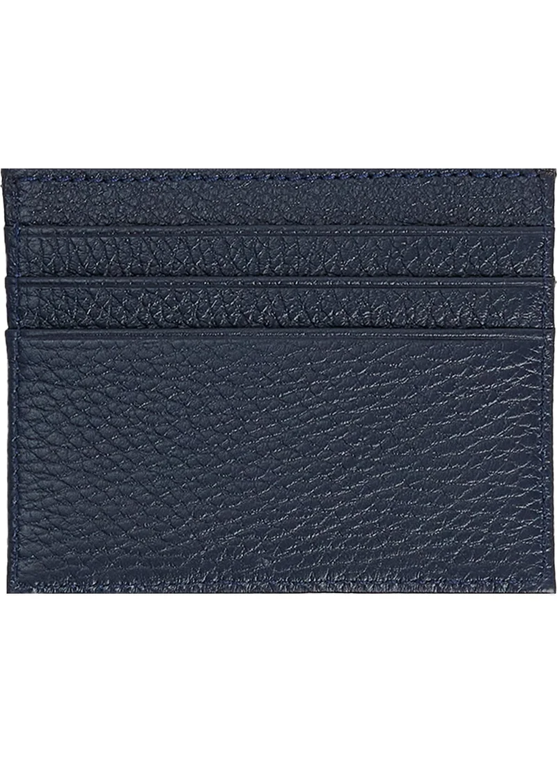 Tudors Men's Leather Navy Blue Wallet