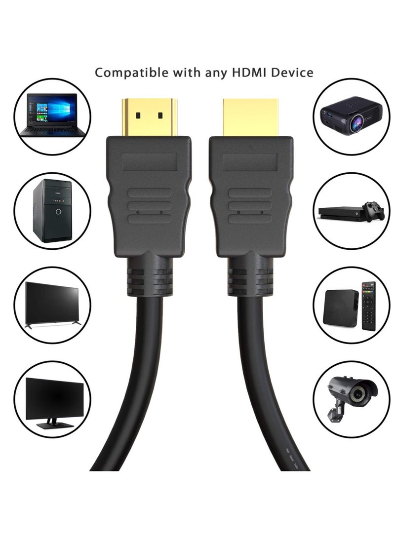 Lava - Lava Flat HDMI Cable Compatible with PlayStation 4 /PLAYSTATION 3  Xbox / All TV Screens / Any Device That Has an HDMI Port 5.0m Long - Image 1