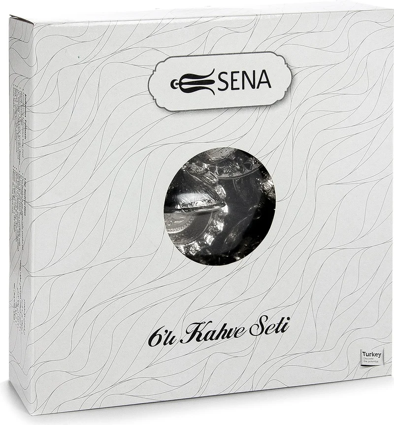 İhvan Yonca Round 6-Piece Coffee Set Boxed 113-A-K-11