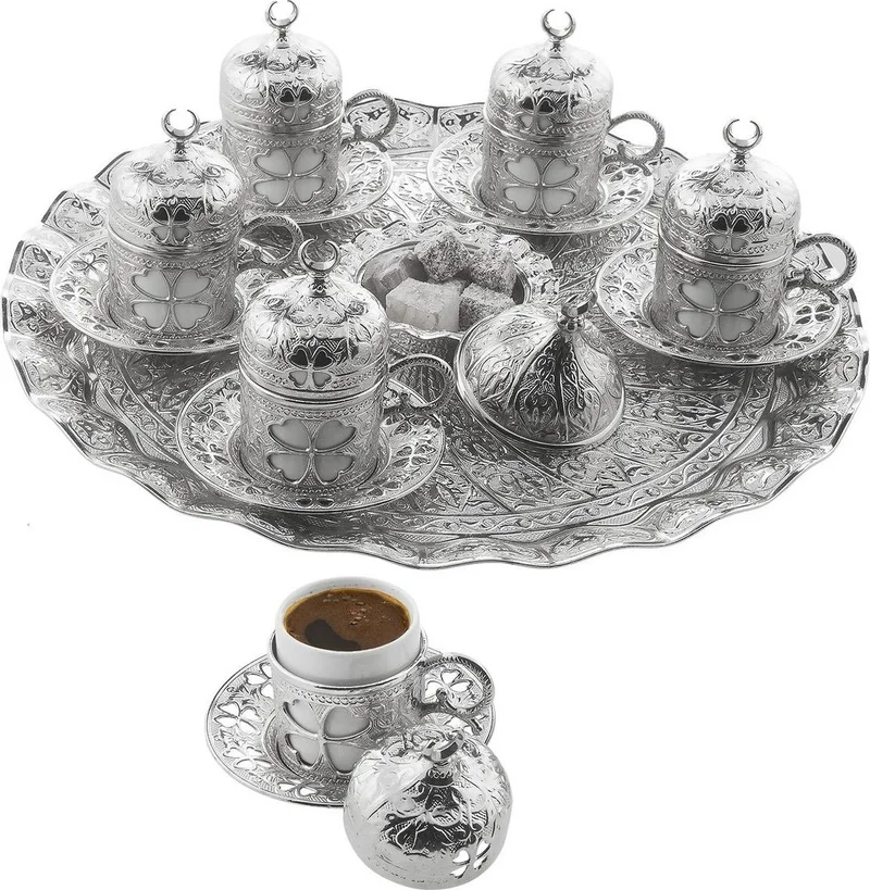 İhvan Yonca Round 6-Piece Coffee Set Boxed 113-A-K-11