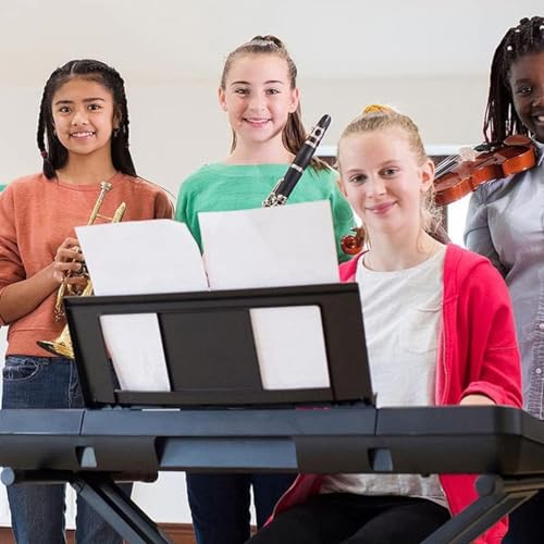 Konper Original Large Music Stand. Compatible with Yamaha PSR/YPT/KB/P/DGX Series Keyboard Music Score Stand, Keyboard Sheet Music Stand with 4 Music Book Clip - Image 5