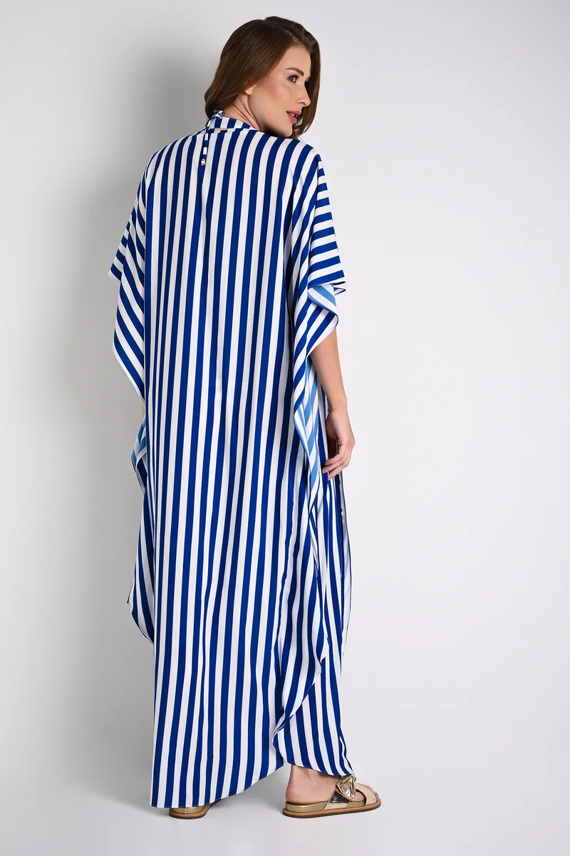 كارمن ستيفنز رداء شاطئ مخطط واسع