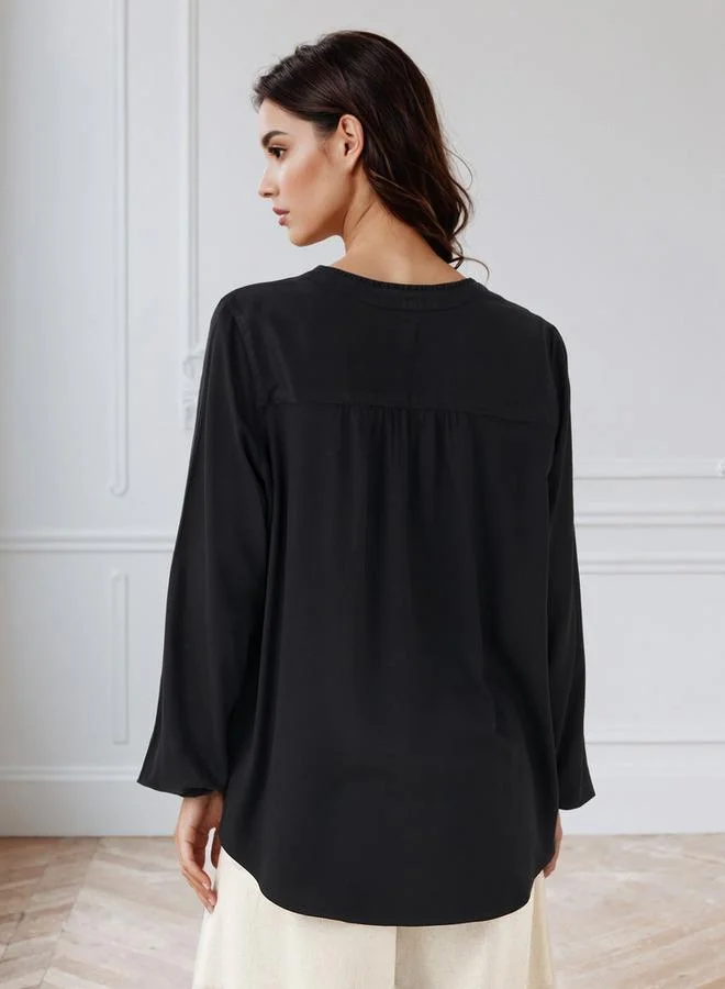 Splash FAV Regular Fit Viscose V-neck Top