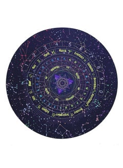Tookie Divination Mat Lightweight Round Shape Pendulum Board 8.66Inch Starry Sky Letter Rubber Astrology Pendulum Mat For Party Board Game Divination Set(Size:8.66 Inches)  - Image 1