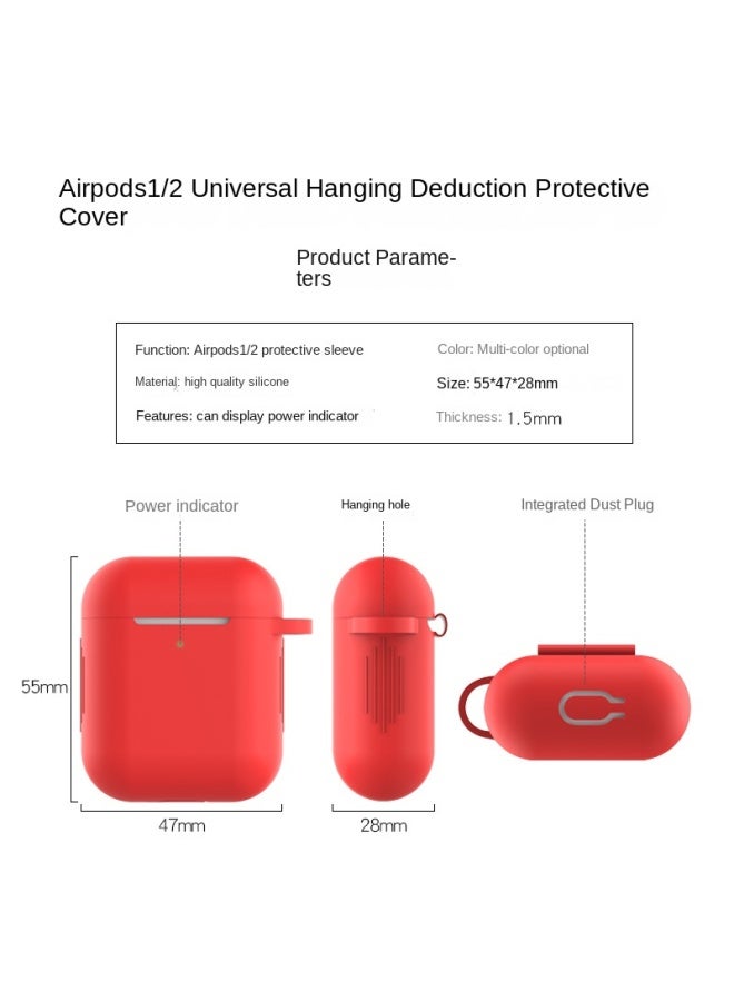 Compatible With Apple Airpods Case Wireless Bluetooth Earbuds Soft Shell Cover For 1st/2nd Generation Protective Case - Image 3