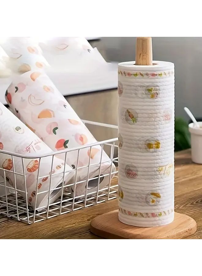 50 قطعة من مناشف الورق الماصة للزيت في المطبخ، غير منسوجة وقابلة للغسل، وأقمشة تنظيف قابلة لإعادة الاستخدام - Image 4