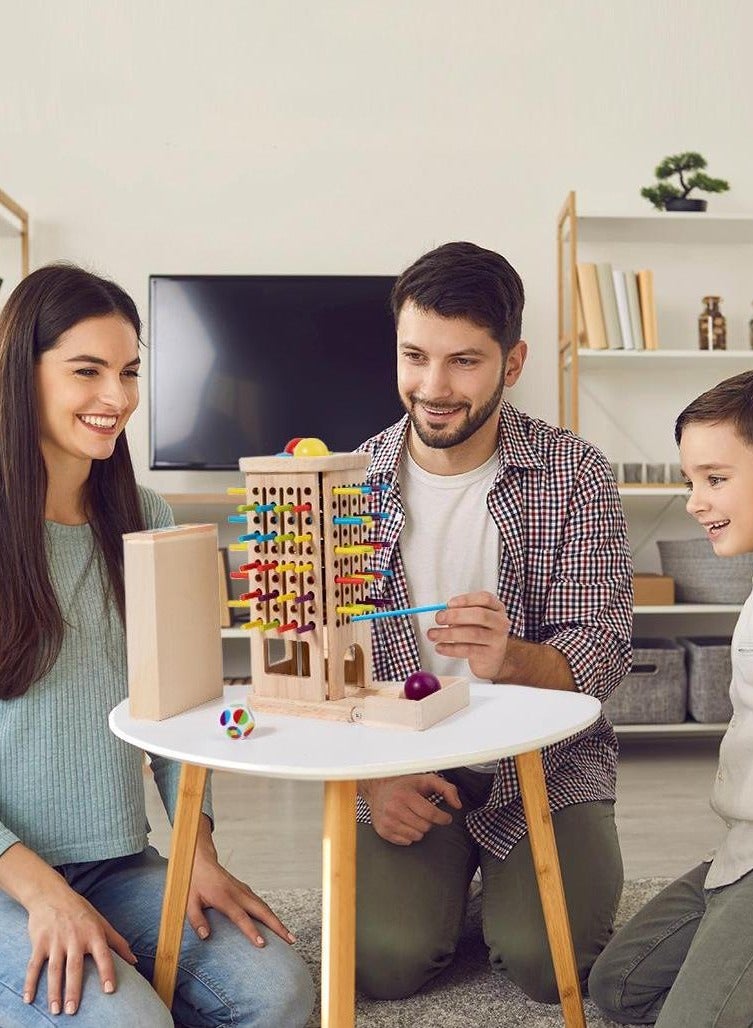 أنا أحب الأطفال 3 في 1 لعبة توازن العصا الخشبية,لعبة لوحة لاعبين في رياض الأطفال,تدريب التفكير,لعبة اللغز التفاعلية الشخصية,لعبة متعددة اللاعبين الممتعة للأطفال 3 + سنوات - Image 2