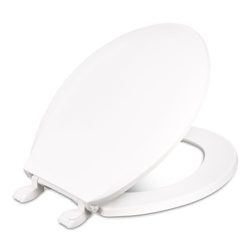 Centoco 1200-001 Round Plastic Toilet Seat, Standard Economy Model, Light Weight Residential, White - Image 5