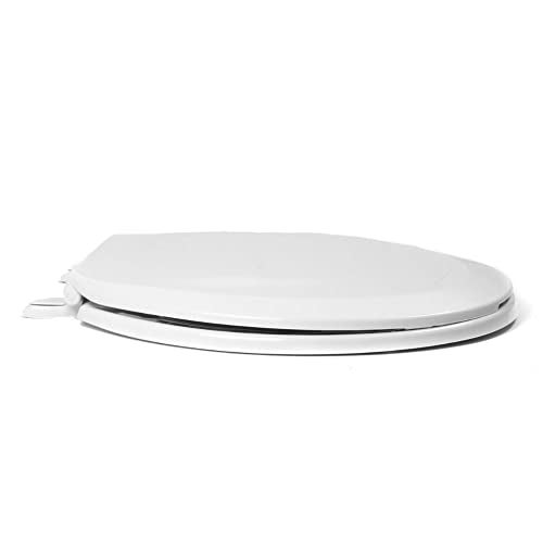 Centoco 1200-001 Round Plastic Toilet Seat, Standard Economy Model, Light Weight Residential, White - Image 2