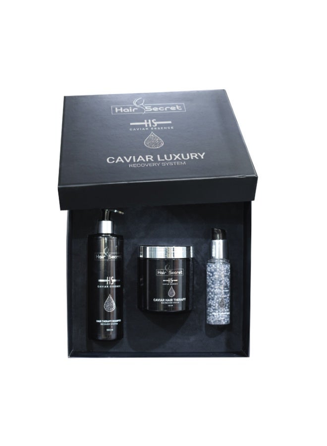 اتش اس مجموعة نظام استعادة الشعر الفاخر بالكافيار - سر الشعر - Image 2