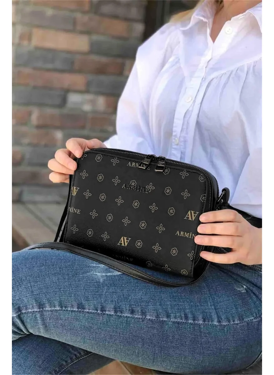 ARMINE 228 Women's Handbag Black Printed