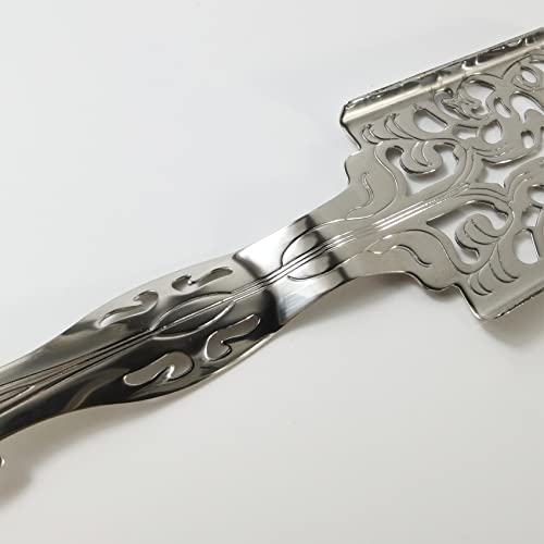 NSBELL 2PCS Stainless Steel Absinthe Spoons Vintage Wormwood Cocktail Bar Glass Cup Drinking Filter Hollowed Out Absinthe Fountain Spoon Dripper (2) - Image 4