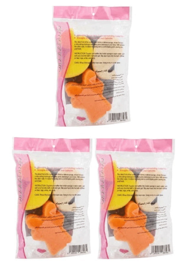 3Packs Egyptian Loofah Bath Mitts - Image 1